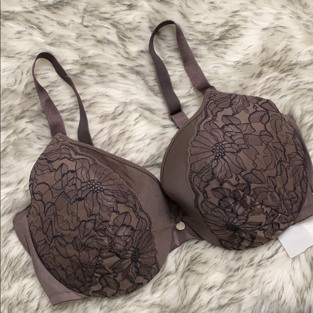 JUST MY SIZE Embellished Plunge Bra MJ1204